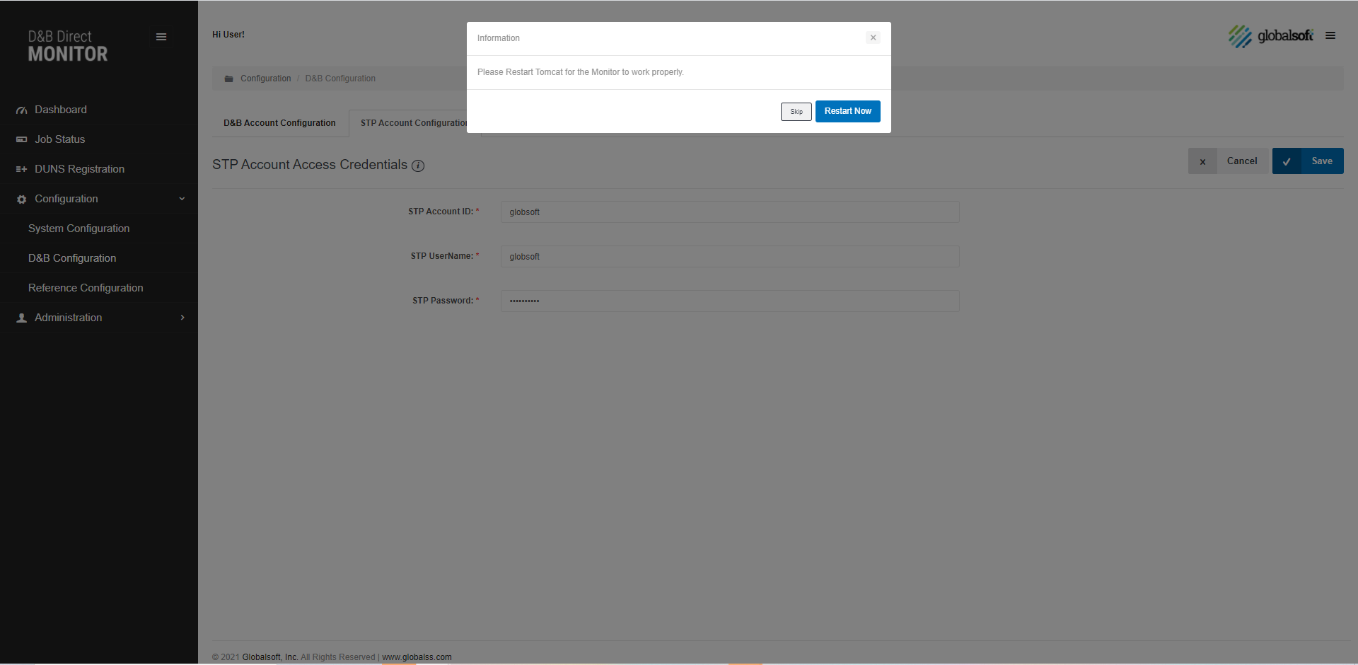 D&B Account Configuration